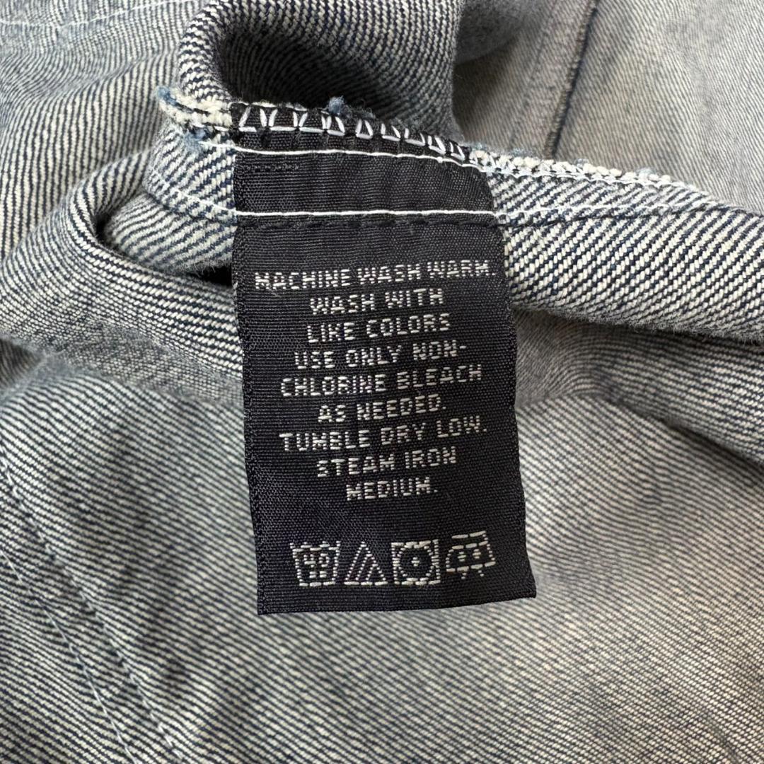 90s 三ツ星タグ 香港製 RRL ダブルアールエル デニム カバーオール M