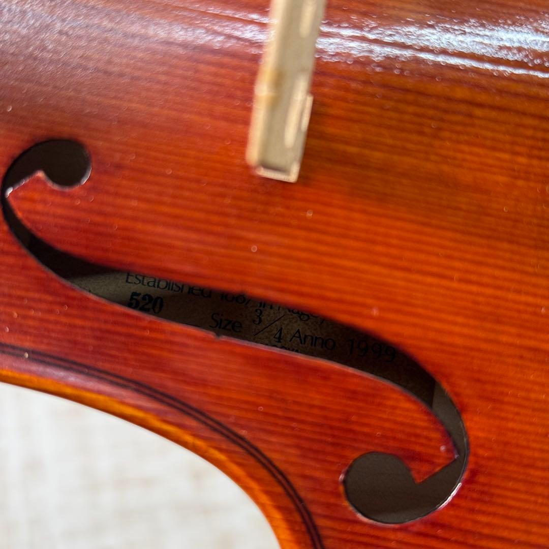 高級弓付属　SUZUKI No.520 3/4 バイオリン　スズキ