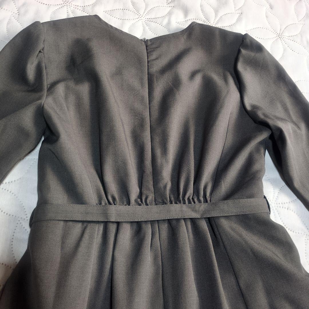 【完売品】ミッシュマッシュ　フロントプリーツワンピース　モカ　Мサイズ