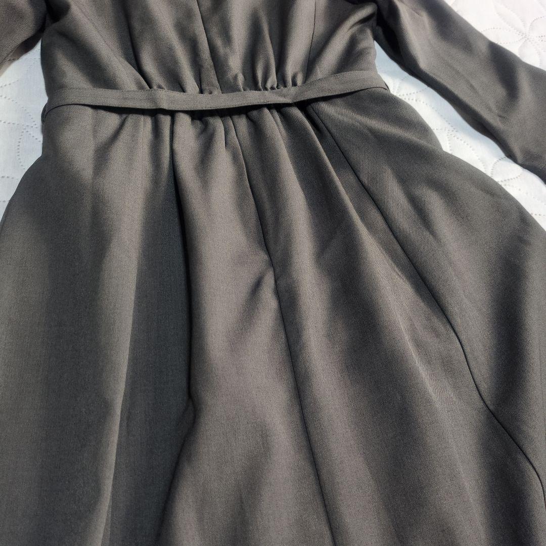 【完売品】ミッシュマッシュ　フロントプリーツワンピース　モカ　Мサイズ