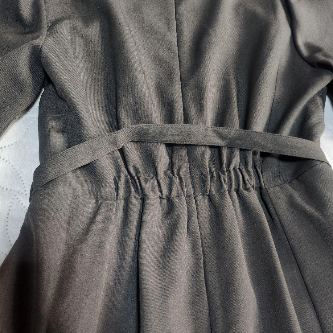 【完売品】ミッシュマッシュ　フロントプリーツワンピース　モカ　Мサイズ