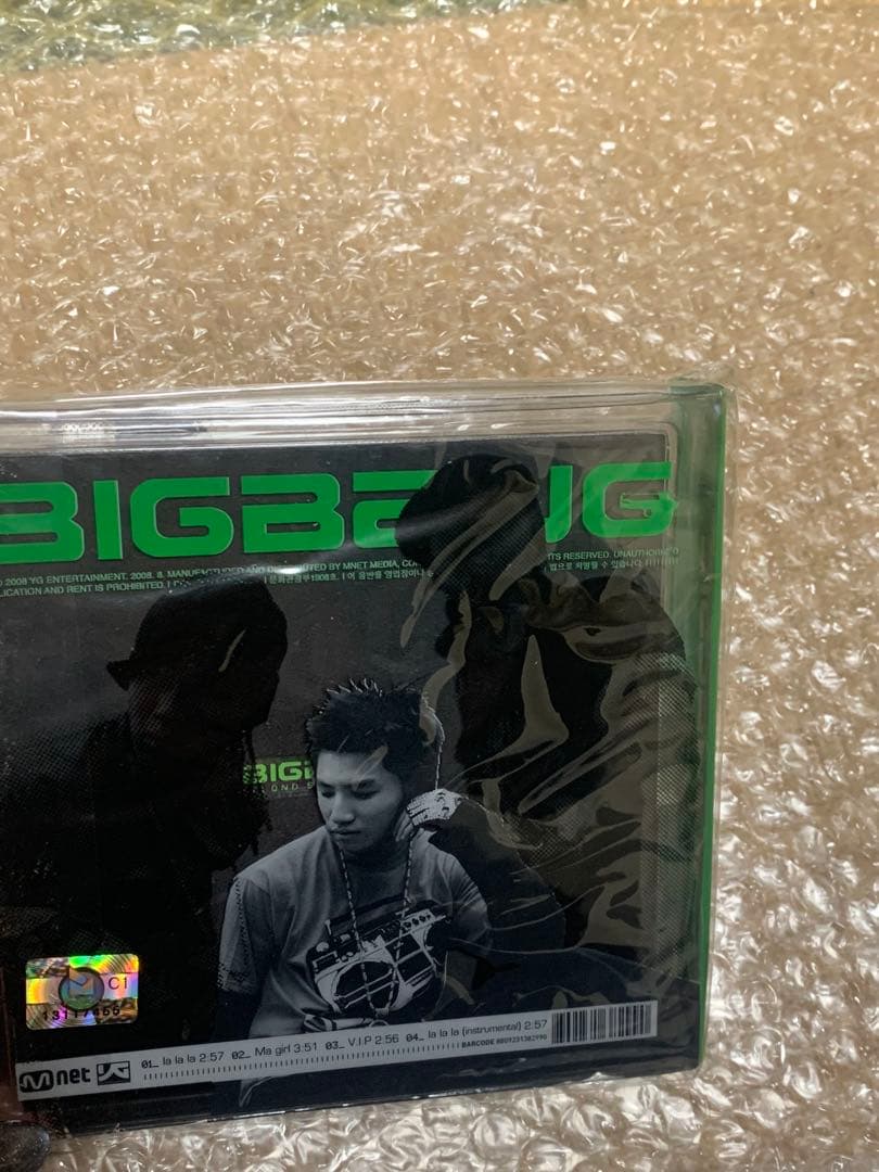 BIGBANG SECOND SINGLE CD フィルム付