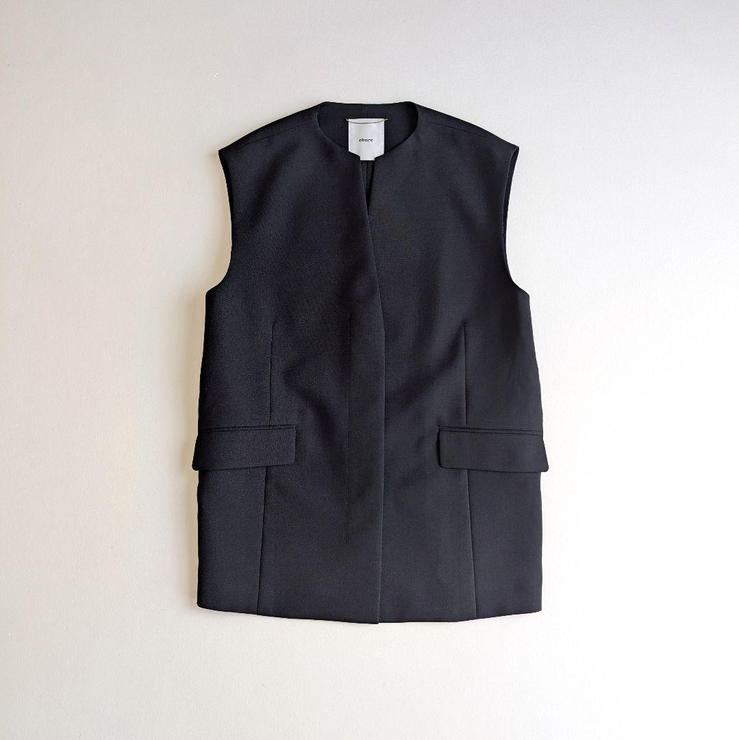 ebure ハイカウントドライウール ジレブラウス エブール ベスト