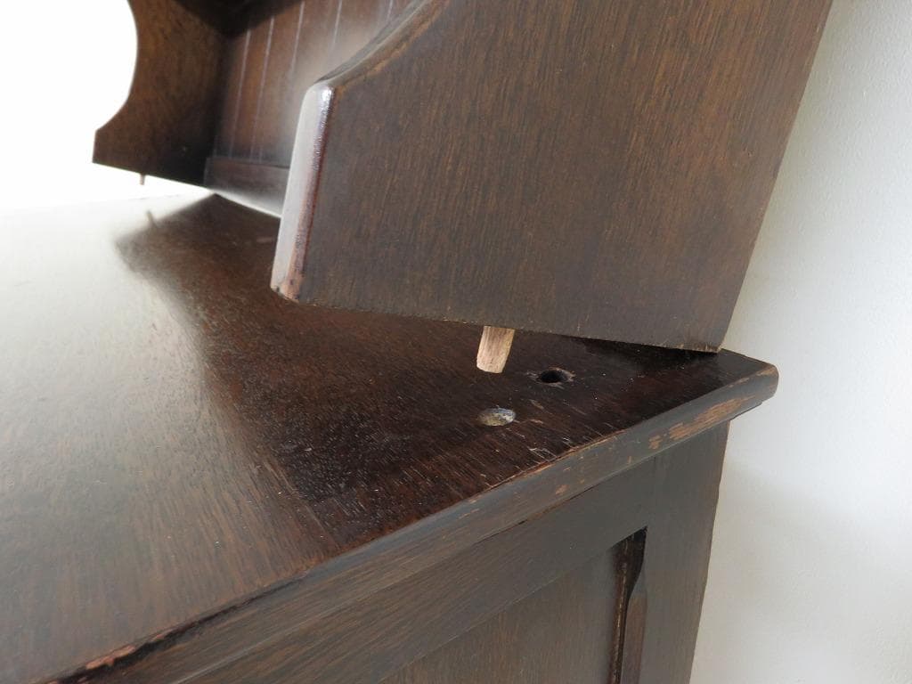 英国製 ウェルシュドレッサー オーク材 ヴィンテージ カップボード 飾り棚 食器