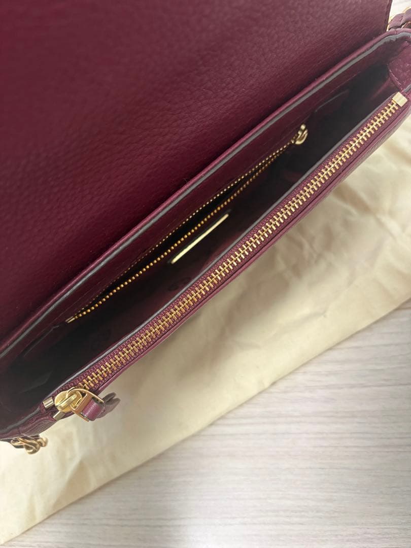 Tory Burch バーガンディ ショルダーバッグ