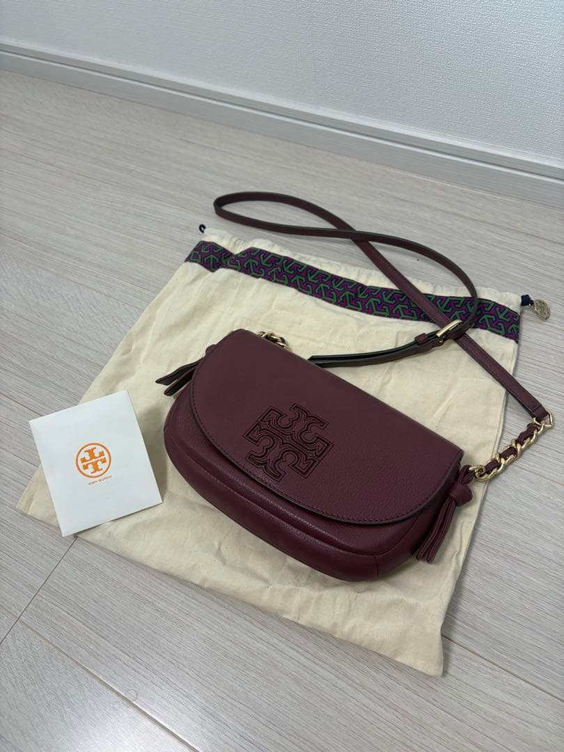 Tory Burch バーガンディ ショルダーバッグ