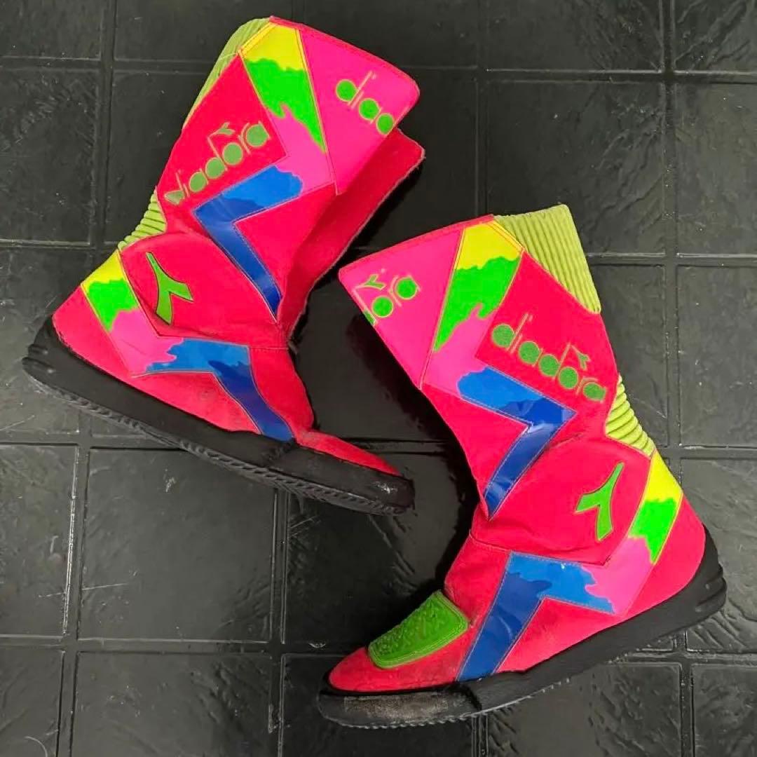 80s VINTAGE DIADORA BIKER BOOTS ブーツ 古着