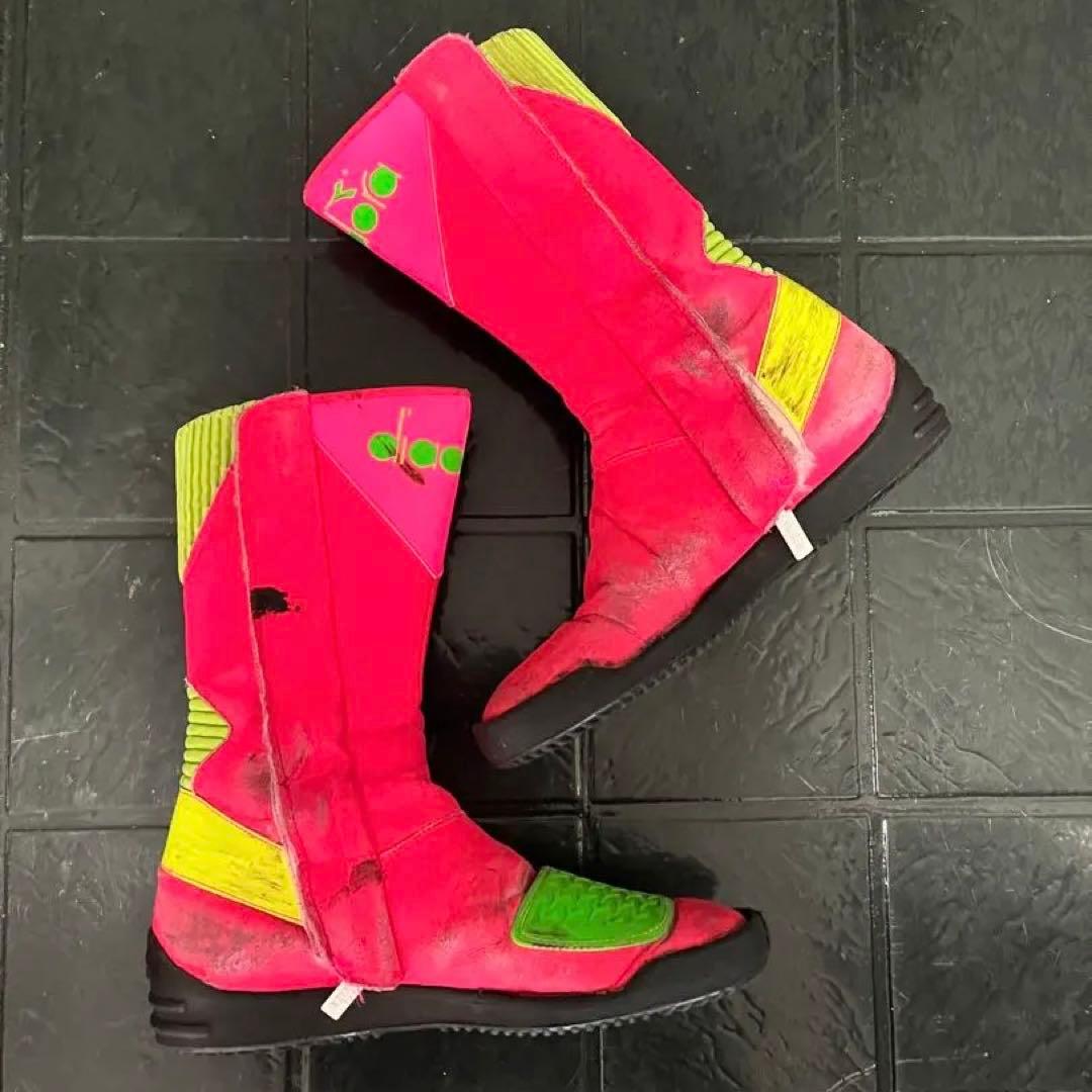 80s VINTAGE DIADORA BIKER BOOTS ブーツ 古着