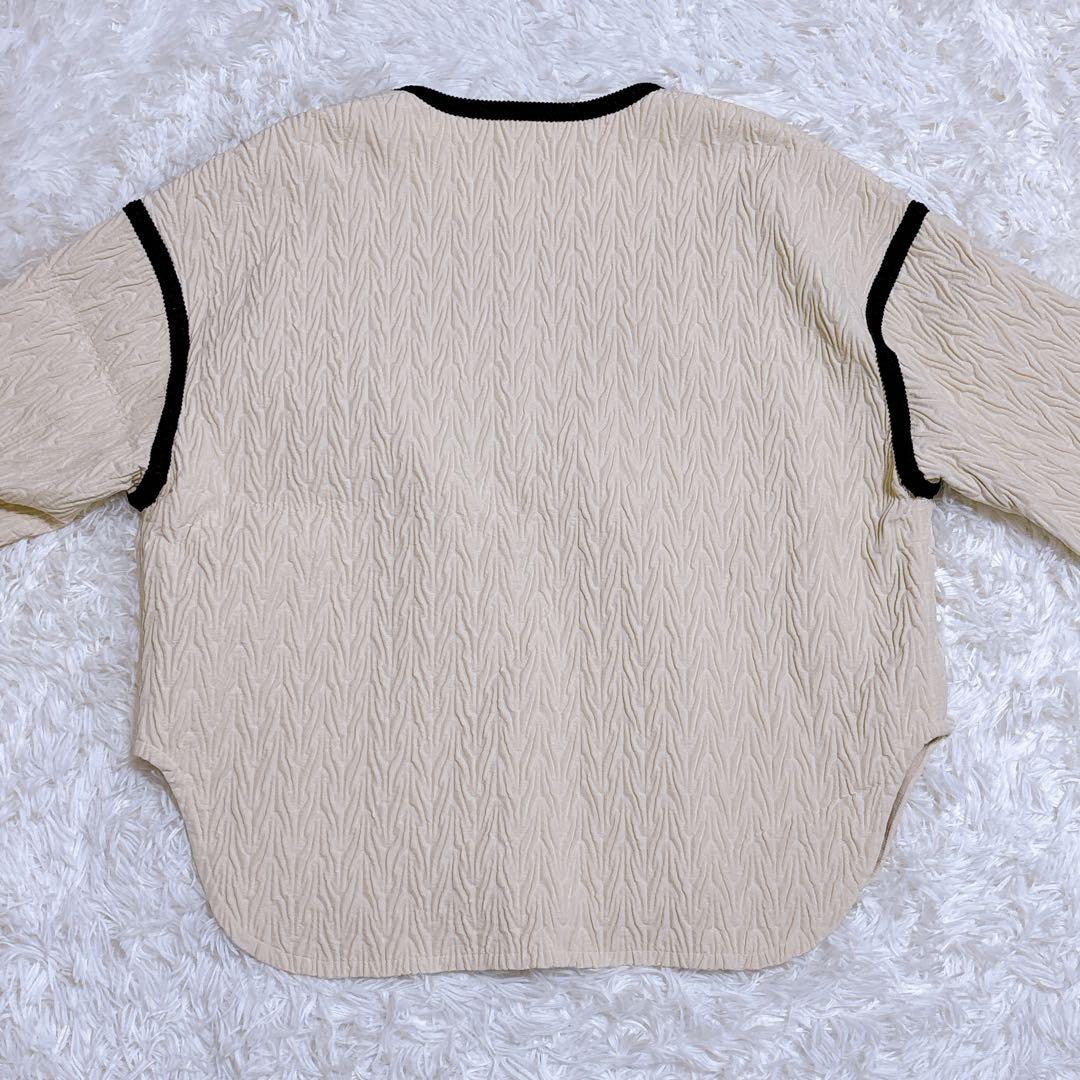 DES PRES ヘリンボーン ジャカード ノーカラー ショートコート ウール混