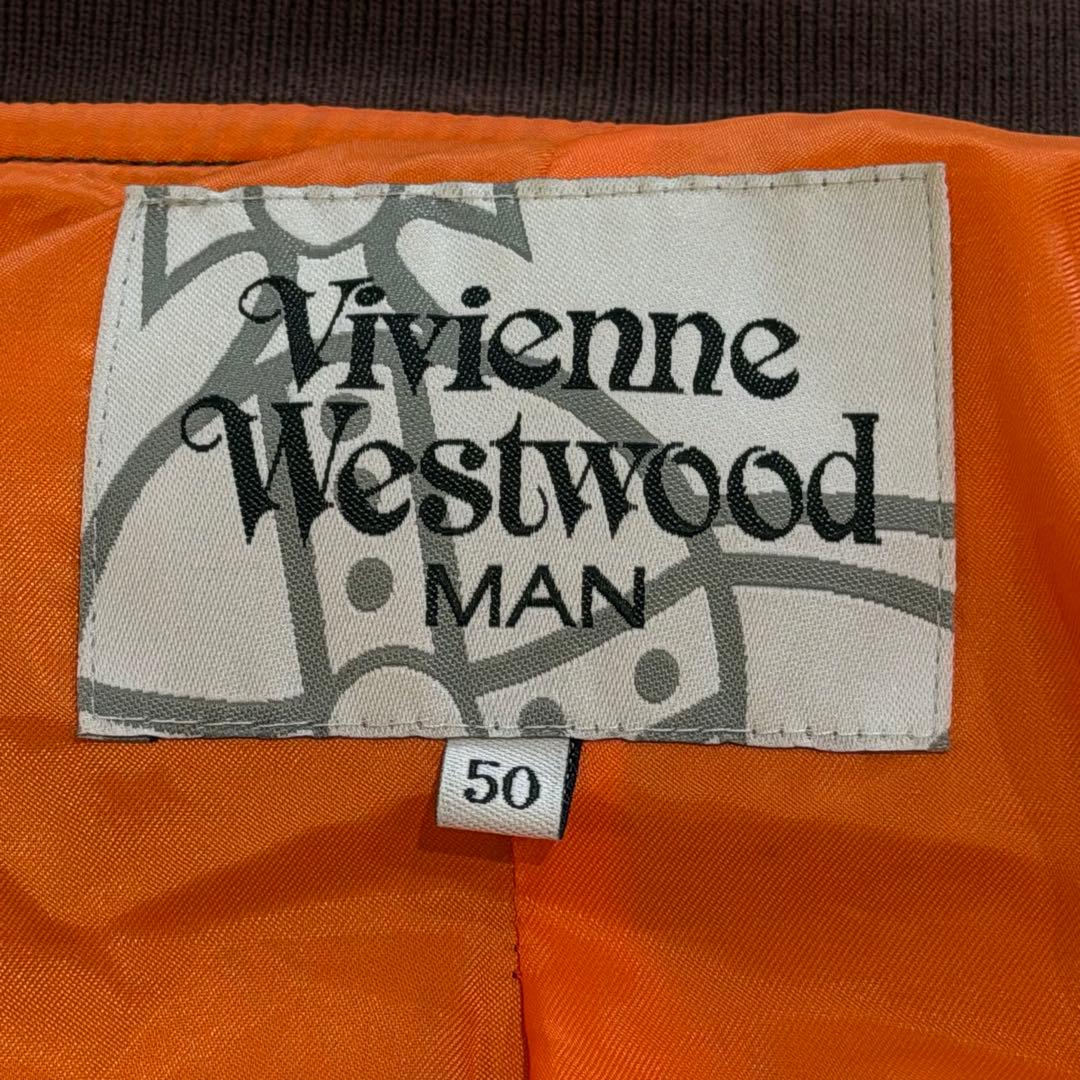 ヴィヴィアンウエストウッドマン　MA-1　ライダース　変形　アシメ　立体オーブ