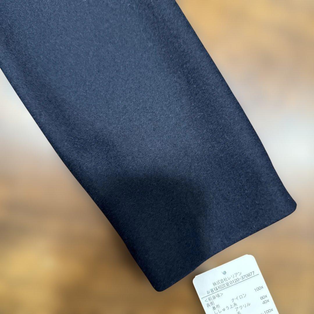 レリアン　濃紺　レース使いが可愛い冬用チュッニック　9号