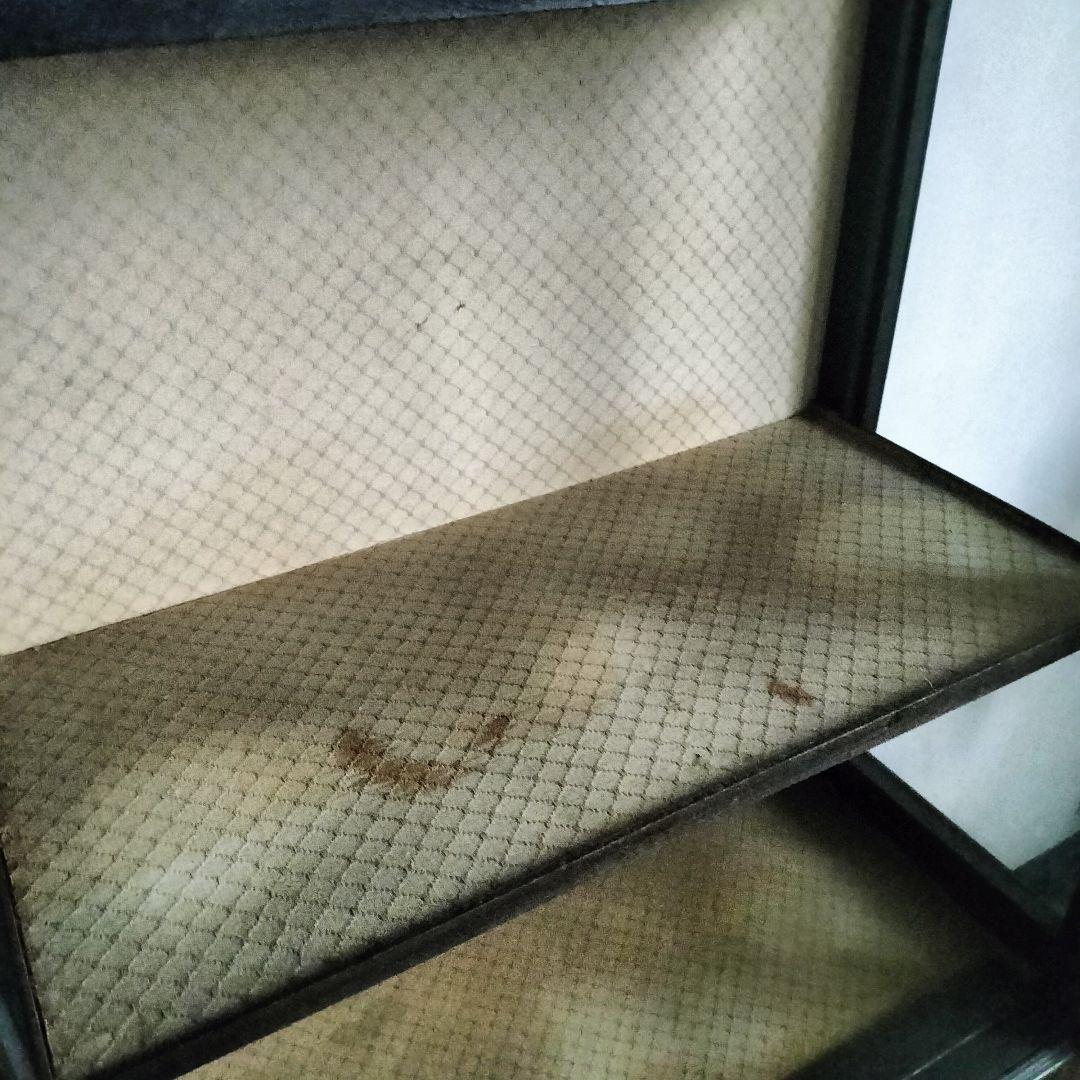 1/11 ガラス　キャビネット　アンティーク　京都 棚　ヴィンテージ　チェスト