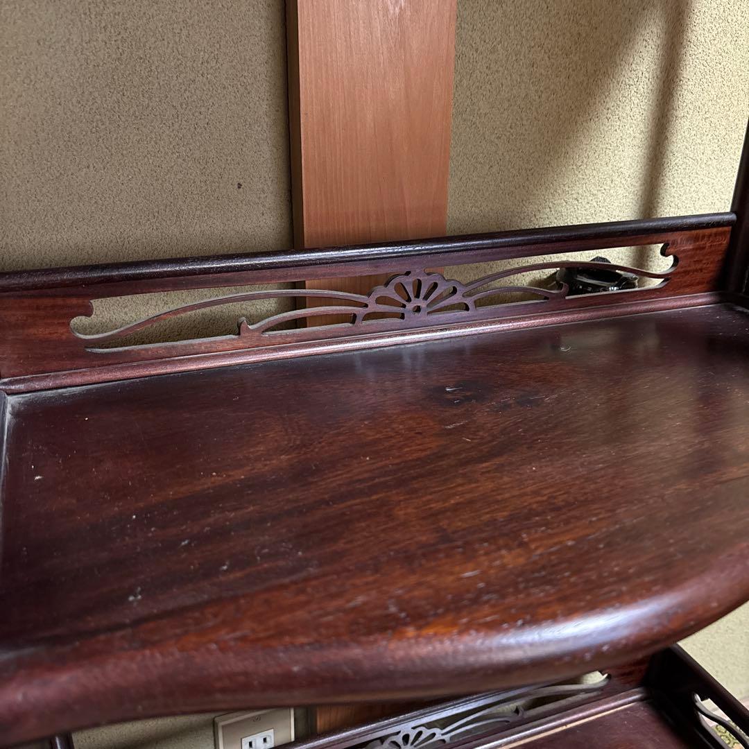 唐木 茶箪笥 飾り棚 茶棚 レトロ アンティーク