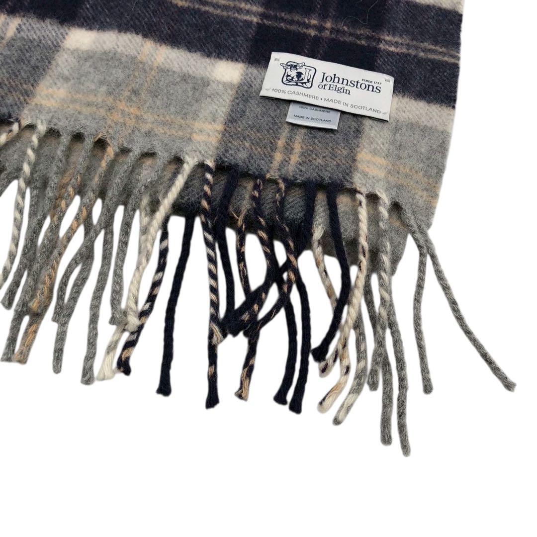 美品◎カシミア100%◎Johnstons of Elgin マフラー ストール