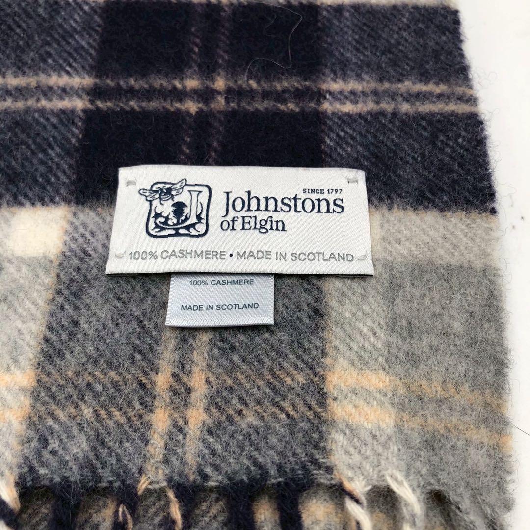 美品◎カシミア100%◎Johnstons of Elgin マフラー ストール
