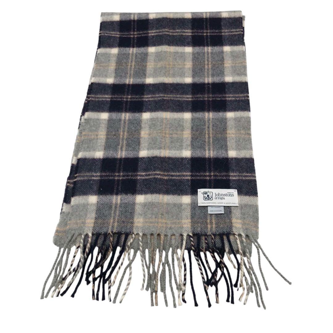 美品◎カシミア100%◎Johnstons of Elgin マフラー ストール