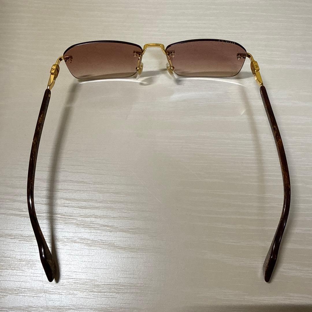 GUCCI ブラウンレンズ ゴールドフレーム サングラス
