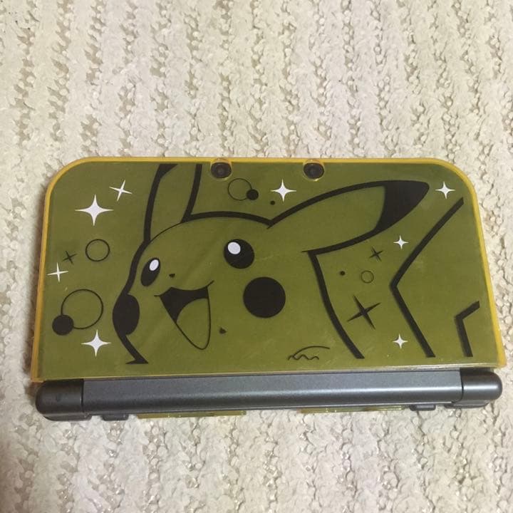 任天堂 3DS LL 本体 ピカチュウ シール バージョン カバー無し
