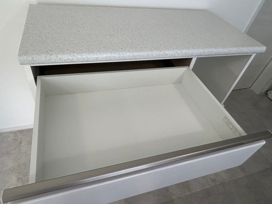 ニトリ　食器棚　アルミナ2 100CTWH 美品