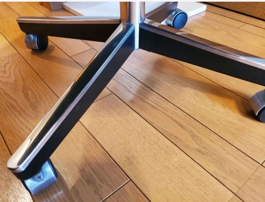 【専用】knoll ポロックチェア 4本脚 キャスター レザー本革オフィスチェア