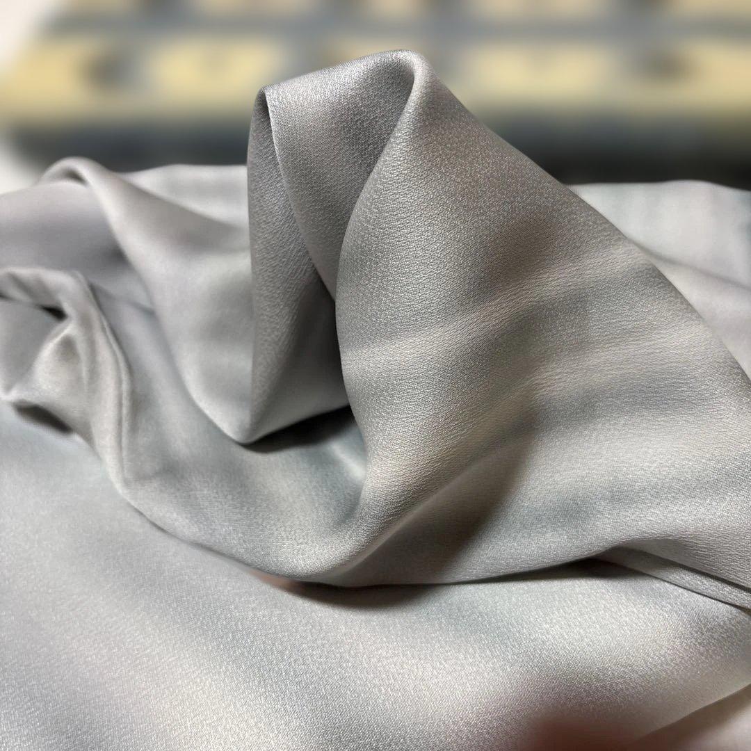 【希少トールサイズ】着物作家　斉藤三才　単衣　正絹　落款あり 霞ぼかし 名品