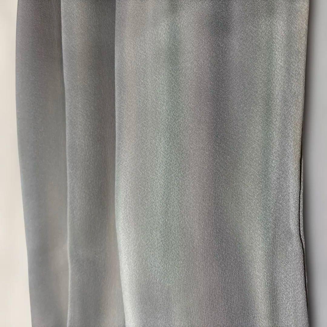 【希少トールサイズ】着物作家　斉藤三才　単衣　正絹　落款あり 霞ぼかし 名品