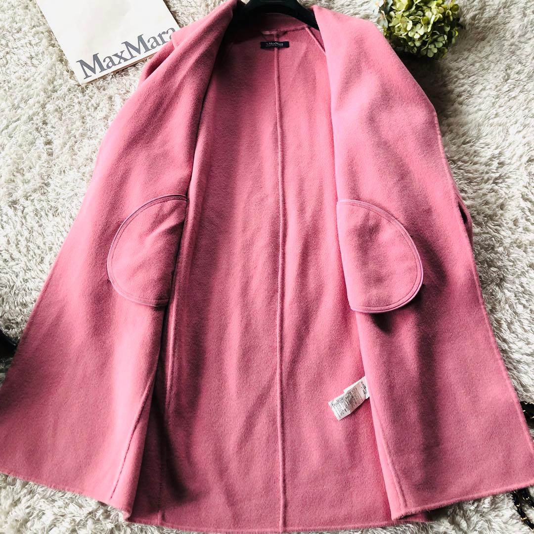 現行モデル✨美品 マックスマーラ ベルテッドコート クチートアマーノ ピンク M