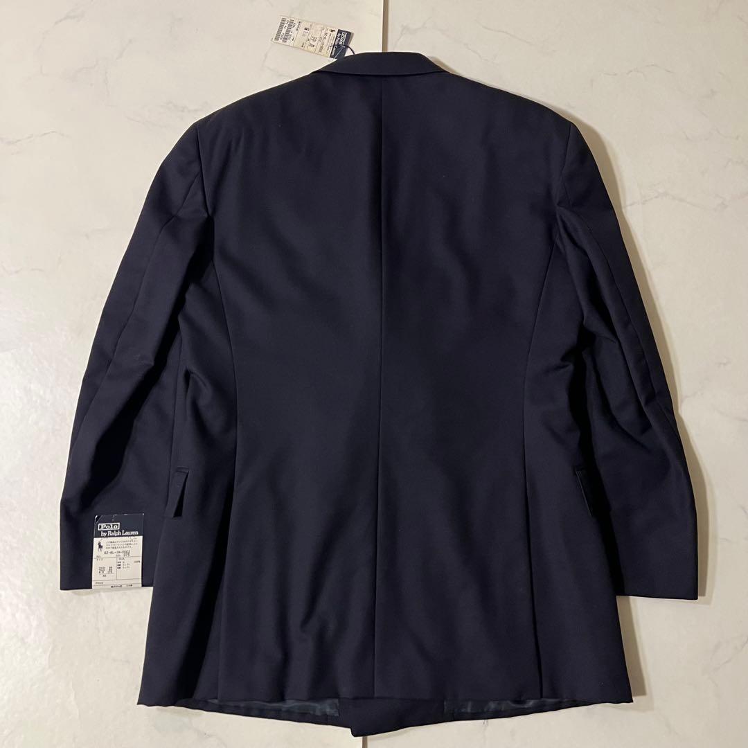 未使用タグ付 ポロバイラルフローレン 紺ブレ 金ボタン テーラードジャケット