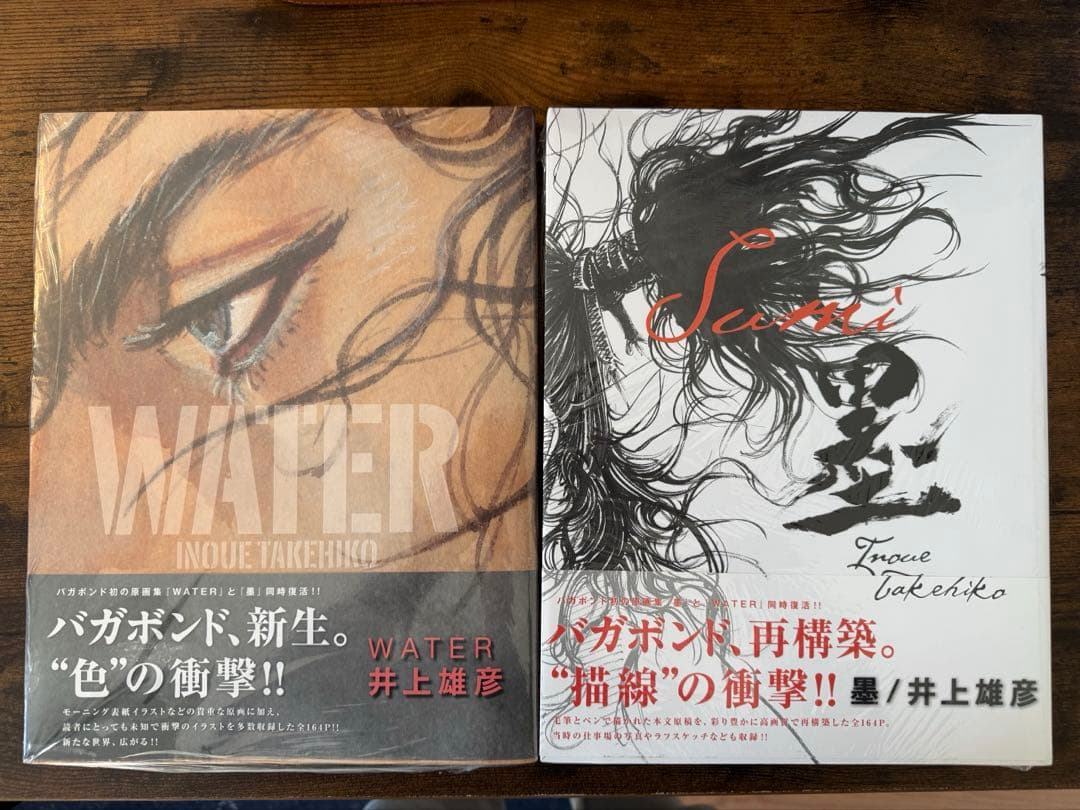 【新品未使用】バガボンド画集『墨』&『WATER』2冊セット 井上雄彦