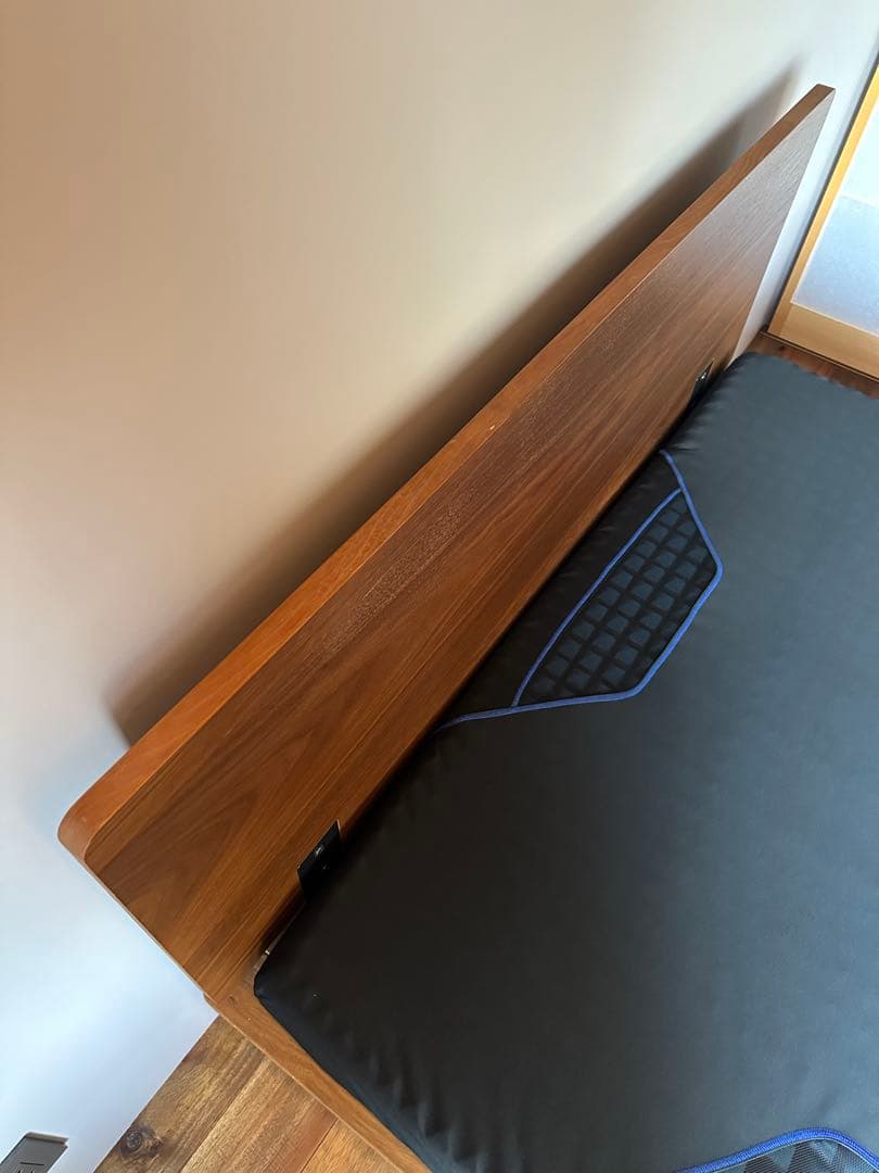 送料込 直渡可 MUJI セミダブルベッド + 西川AiR ハード セット