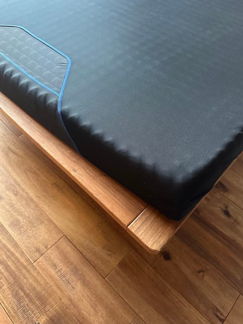 送料込 直渡可 MUJI セミダブルベッド + 西川AiR ハード セット