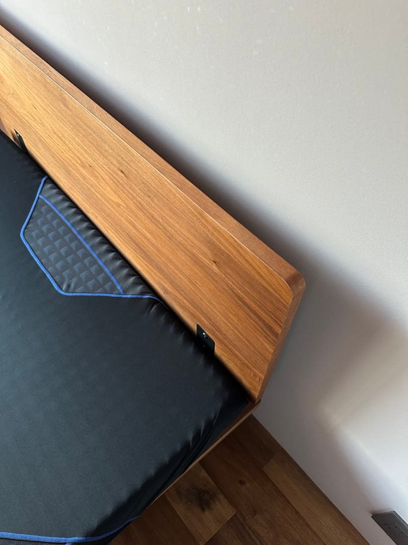 送料込 直渡可 MUJI セミダブルベッド + 西川AiR ハード セット