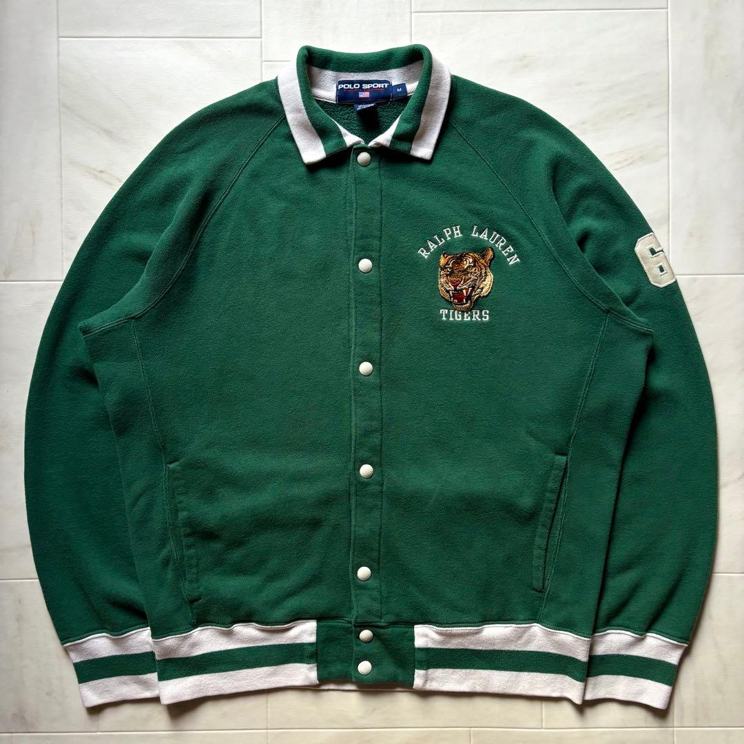【香港製】 ポロスポーツ ラルフローレン タイガースウェットスタジャン Mサイズ