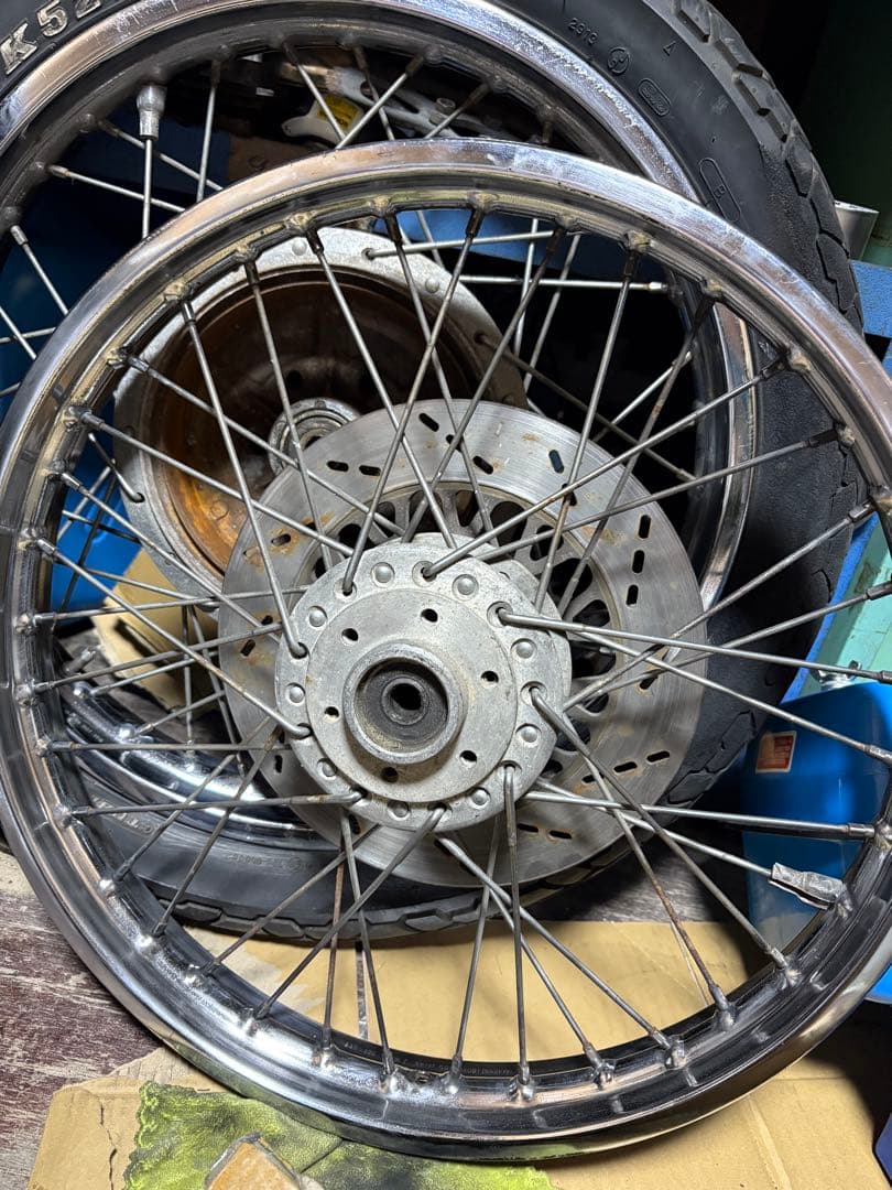 GS400 前後ホイール　スポーク　ダブル対応らしいです笑