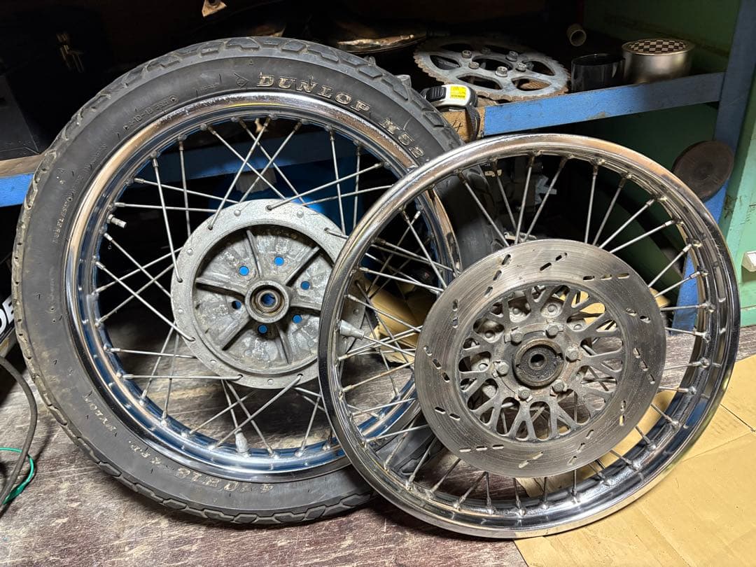 GS400 前後ホイール　スポーク　ダブル対応らしいです笑