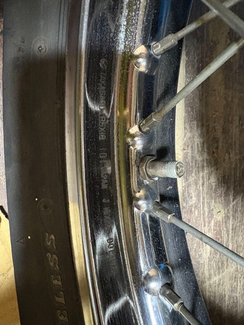 GS400 前後ホイール　スポーク　ダブル対応らしいです笑