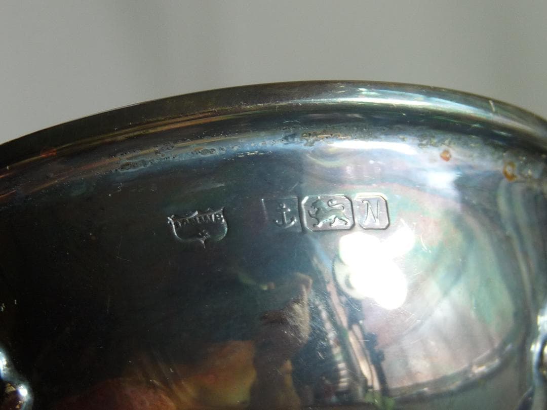 マッピン＆ウェッブ シルバー925　49.5g 脚付き金属ボウル