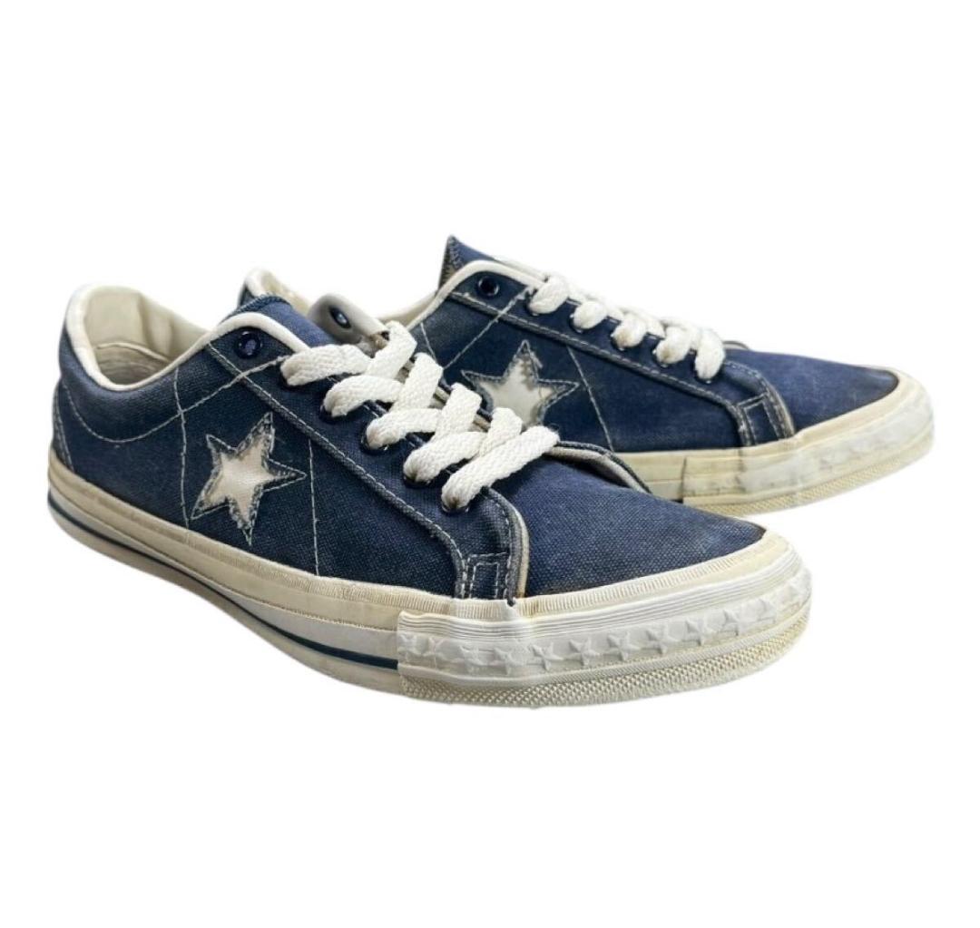 USA製 コンバース ワンスター ネイビーキャンバス US8 26.5㎝