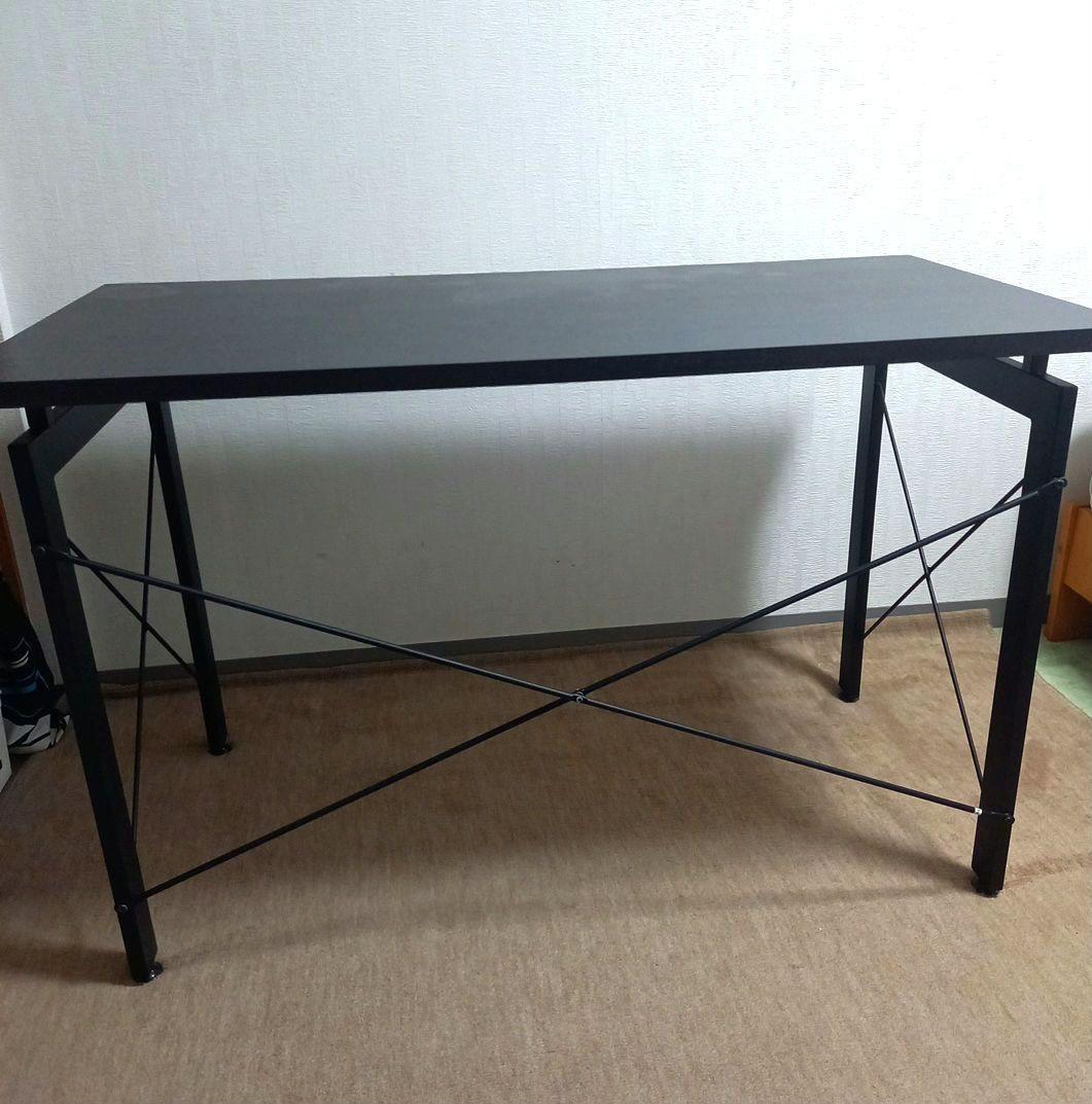 デスク　パソコンデスク　ニトリ　サーヤ　幅120×縦60×高76　ダークブラウン