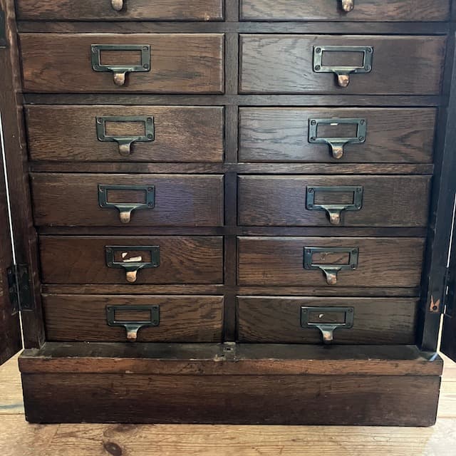 ヴィンテージ 書類ケース 引き出し 書類棚 棚 木製チェスト 箪笥 レトロ 北欧