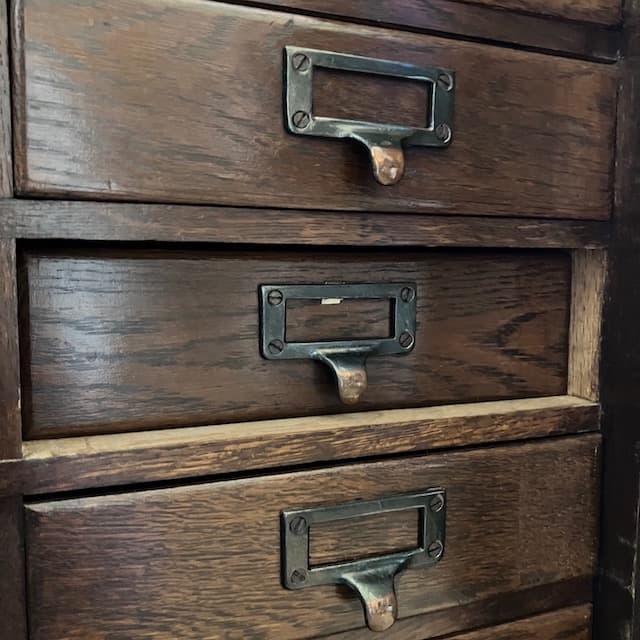 ヴィンテージ 書類ケース 引き出し 書類棚 棚 木製チェスト 箪笥 レトロ 北欧