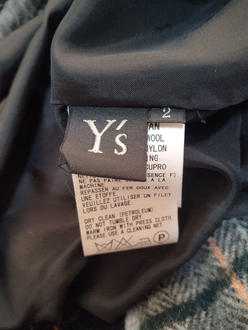 Y's ウールチェックサルエルパンツ　ワイズ　LIMIfeu　ヨウジヤマモト