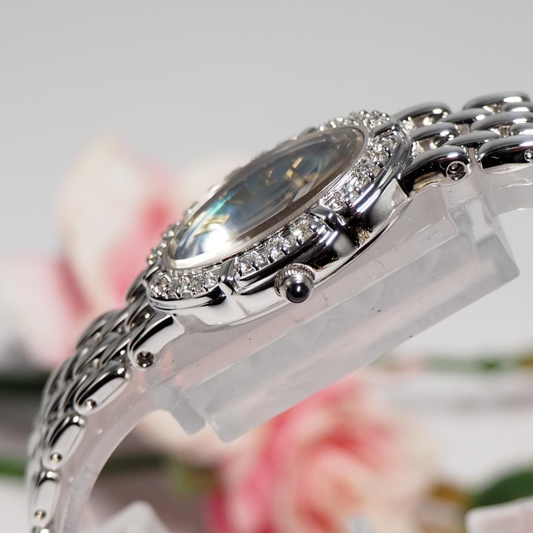 新同品 セイコー SEIKO エクセリーヌ ダイヤ シェル 腕時計 箱 H621