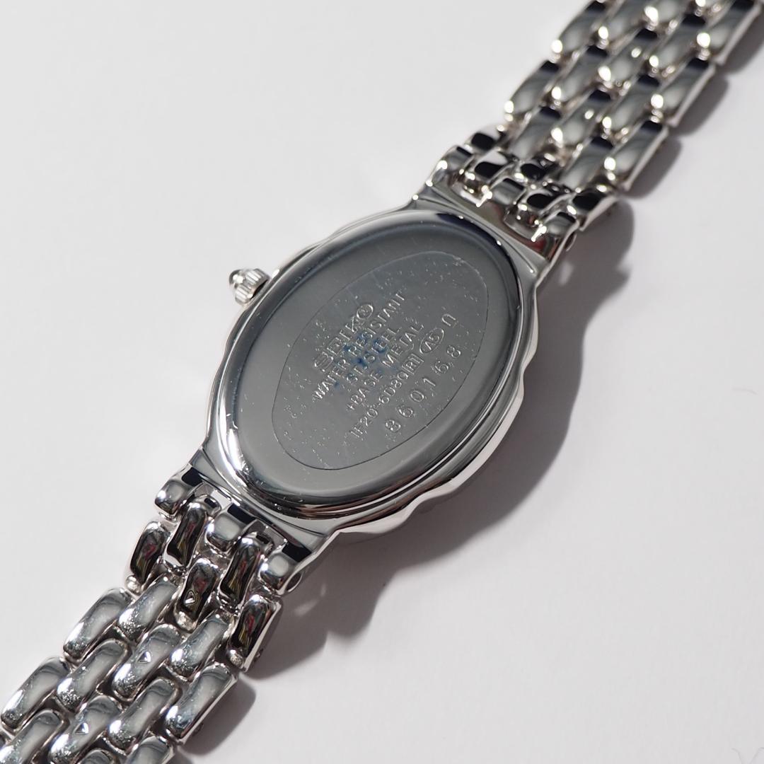 新同品 セイコー SEIKO エクセリーヌ ダイヤ シェル 腕時計 箱 H621