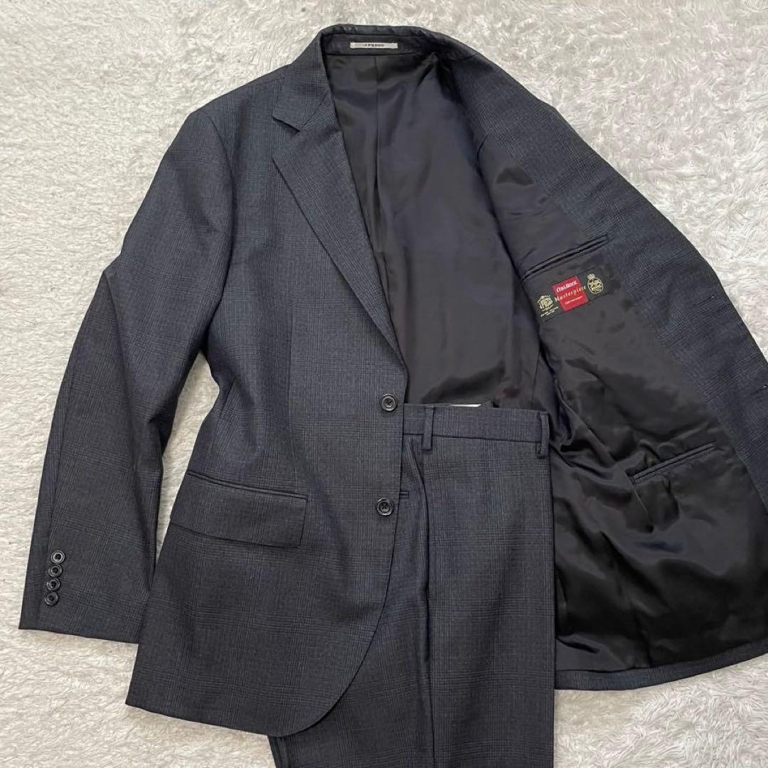 ほぼ新品 J.PRESS スーツセットアップ シルク混　XL グレー