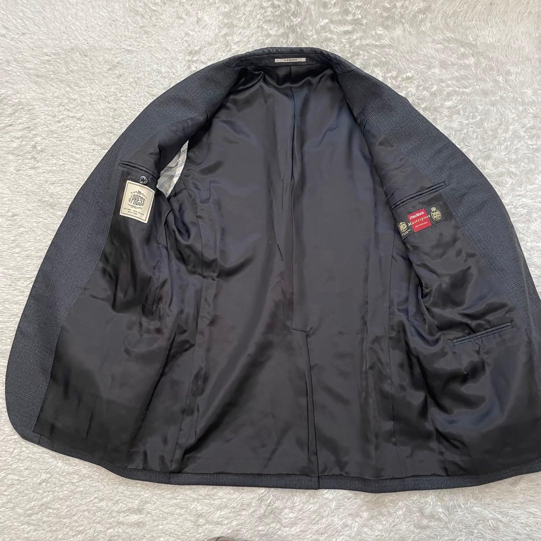 ほぼ新品 J.PRESS スーツセットアップ シルク混　XL グレー