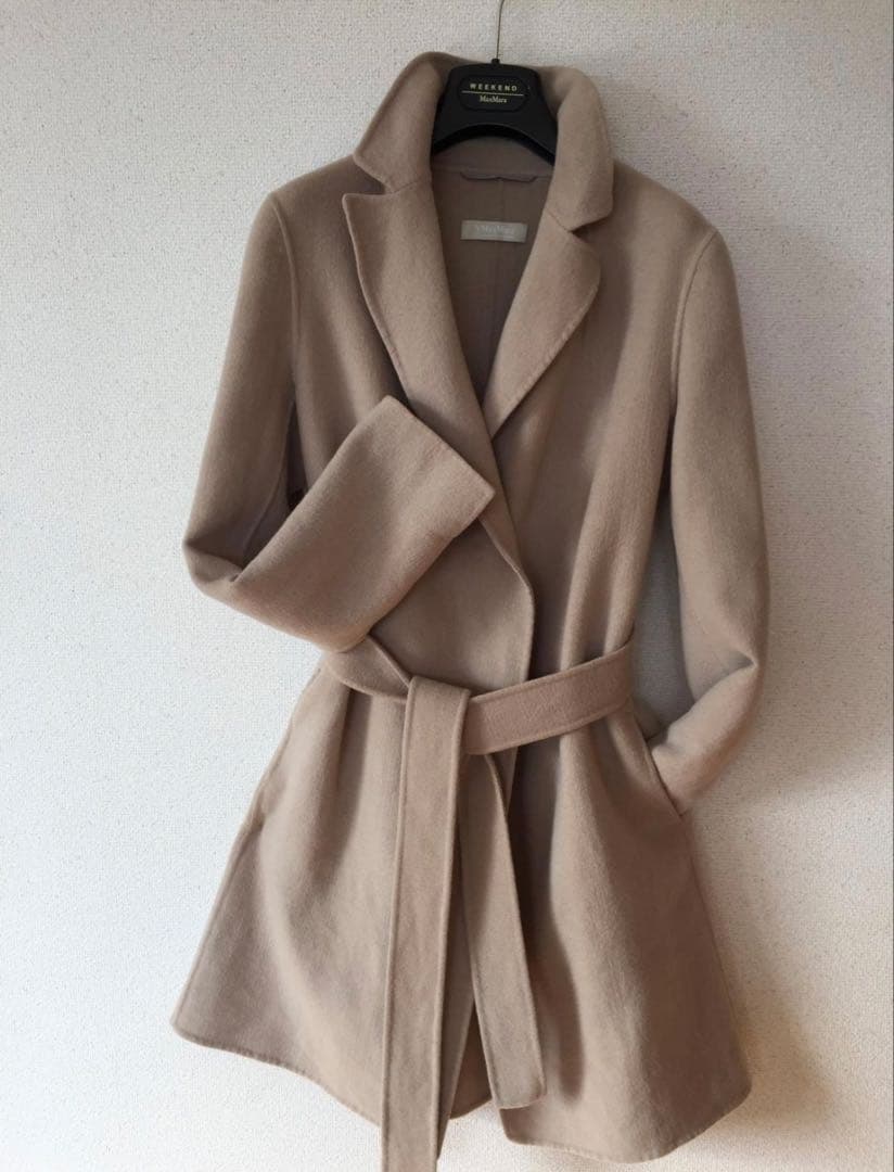 S Max Mara ベージュウールコート