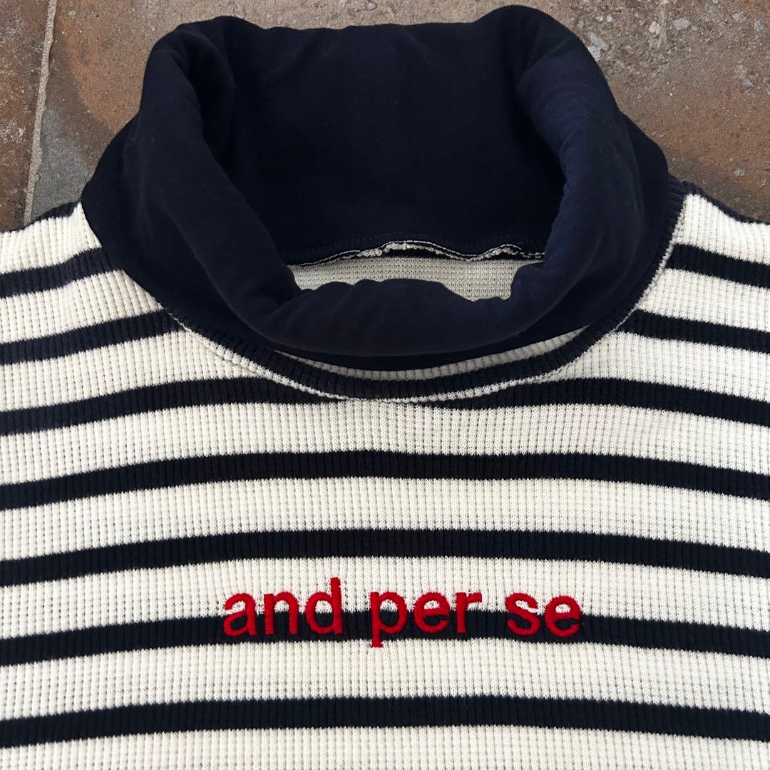 アンパスィ and per se メンズ　長袖　ボーダー