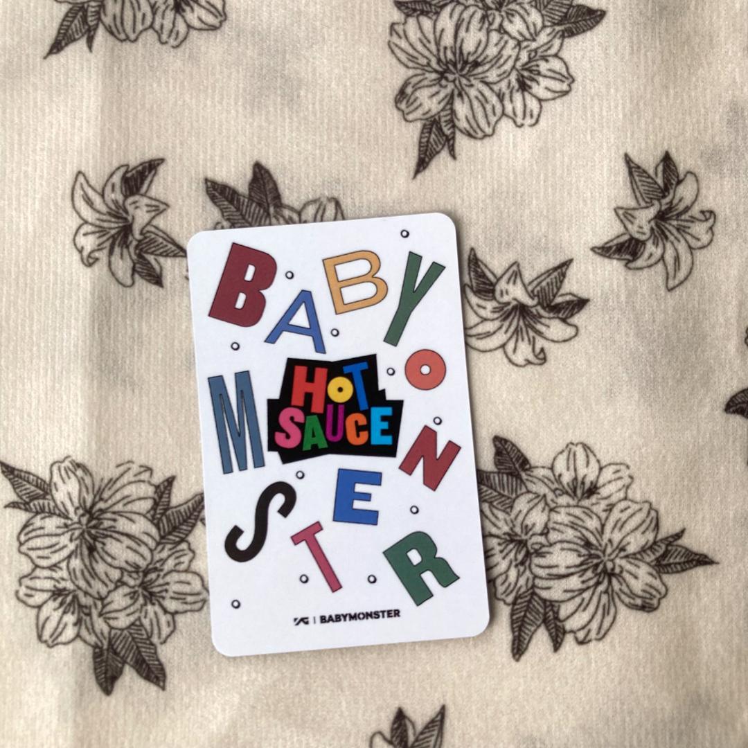 BABYMONSTER HOT SAUCE事前収録サノク アヒョントレカ1枚