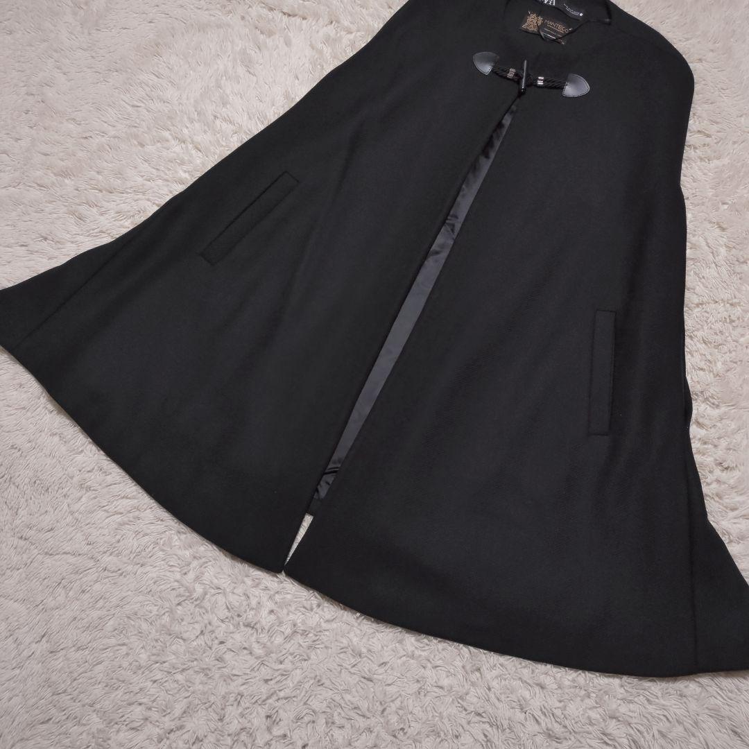 ほぼ未使用！ZARA×MANTECO ポンチョコート ケープ M ブラック